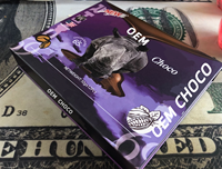 Vente en gros de chocolat dur Rhino VIP violet saveur originale, emballage extérieur et emballage de chocolat
