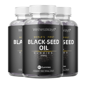 Welnessways Private Label integratore alimentare all'ingrosso olio di semi nero biologico caramelle gommose Vegan semi di cumino nero - Product Image 2