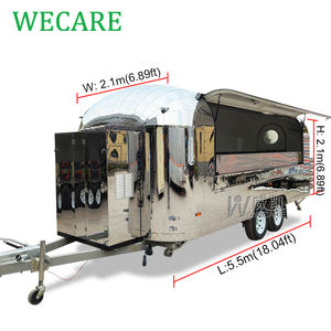 전체 주방 장비를 갖춘 Wecare 스트리트 피자 푸드 트럭 모바일 취사 음식 트레일러 - Product Image 2