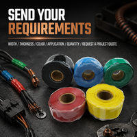 En Stock, Cinta Aislante de Silicona de Color Autoadhesiva y sin Adhesivos de 10-40KV para Equipos de Conexión, Entrega Rápida