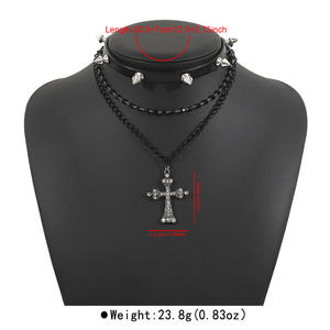 Ensemble collier et boucles d'oreilles en perles plaquées or pour femmes filles mariages fêtes fiançailles bijoux de mariée en métal pour vêtements - Product Image 5