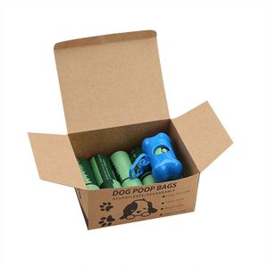 Sacs poubelles recyclables personnalisés en usine, sacs à déjections canines biodégradables, compostables, jetables et parfumés - Product Image 1