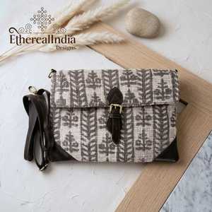 Boho 13 Inch Sling <b>Bag</b> Handmade Rug Fabric <b>Tablet</b> Case Cotton Crossbody Sleeve Wholesale India Export - Product Image 2
