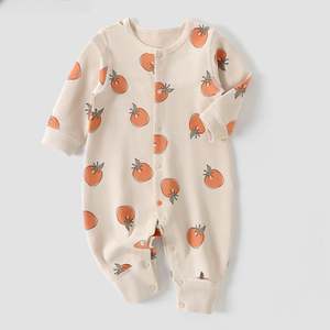 Mameluco de Bebé Otoño 2025, Mono de Color Sólido con Diseño de Oso, Ropa de Algodón para Recién Nacidos, Primavera, Traje de una Pieza para Niños y Niñas, 0-18 Meses - Product Image 5