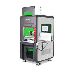 Fully Enclosed Customized Microphone Fiber Laser Marking Machine Price With Rotary