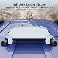 Support magnétique robuste Starlink Mini pour toit de voiture, camping-car, camion, bateau – Installation sécurisée sans perçage en ABS et caoutchouc