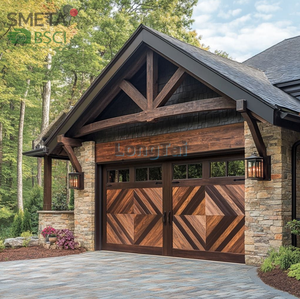 Porte de garage en bois massif Andexin, style australien, naturelle, respirante, robuste, apparence unique pour les résidences modernes haut de gamme - Product Image 6
