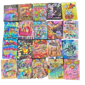 Sacs d'emballage en plastique personnalisés de 3.5g Boîte d'emballage pour <span class=keywords><strong>biscuits</strong></span> Sacs découpés Sacs en mylar de 3.5g avec boîte - Product Image 1