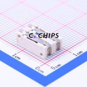 2834006-2 Spring Terminal Block SMD,P=4mm Connector ( Construction: 1x2P )( Pitch: 4mm )( Color: Off-White ) - Product Image 2