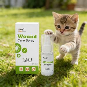 <span class=keywords><strong>Spray</strong></span> antibactérien pour soins des plaies des animaux domestiques, chats et chiens, avec protection <span class=keywords><strong>anti</strong></span>-inflammatoire et film-formant pour animaux domestiques - Product Image 1