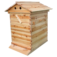Ruche automatique à prix d'usine OEM et 7 cadres automatiques Ruche d'abeilles auto-automatique enduite de cire de sapin de Chine