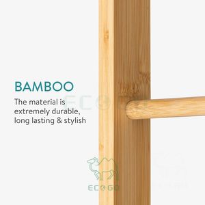 Escalera de toalla de bambú Escalera de bambú de madera para toallas Accesorios de ropa Escalera robusta para Baño - Product Image 6