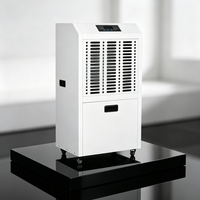 Déshumidificateur industriel 90L/D sur pied pour usine, serre, sécheur d'air commercial professionnel