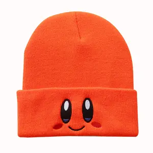 Bonnets d'hiver en tricot Skulelegantnit Hat Daily Beanie Cap pour hommes femmes Smile Face Soft Warm Unisex Adults Adjustable 10 Pcs