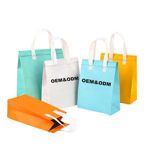 Custom Logo Disposable Insulated Food Thermal Takeout Bags Nonwoven Alu Foil Lined Cooler Bag for Bubble Tea Coffee Takeaway Bag - Product Image 1