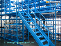 Étagères de mezzanine industrielles en acier, robustes, durables, modulaires, faciles à installer, gain de place, plateforme de stockage, étagères d'entrepôt
