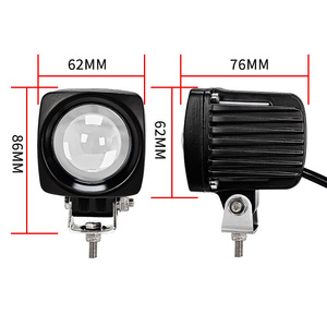 Mini perle unique carré LED chariot élévateur lumière <span class=keywords><strong>de</strong></span> sécurité bleu rouge Spot <span class=keywords><strong>Point</strong></span> voyants d'avertissement pour entrepôt zones <span class=keywords><strong>de</strong></span> danger dépôt camion - Product Image 2
