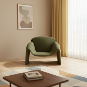 Fauteuil inclinable minimaliste en bois style <span class=keywords><strong>Art</strong></span> Déco, <span class=keywords><strong>chaise</strong></span> individuelle pour salon, appartement, hôtel, <span class=keywords><strong>chaise</strong></span> Crab - Product Image 4
