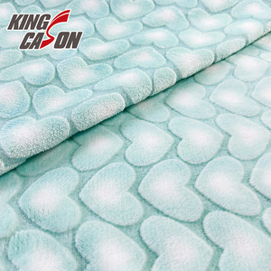Kingcason Guarented qualità colorata Premium a maglia ecologica OEKO-TEX certificata un lato tessuto in pile di flanella per capi - Product Image 2