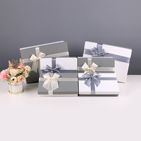 Boîte cadeau personnalisée pour bijoux de mode avec nœud, petite boîte en papier pour bijoux, pour la Saint-Valentin, les mariages et autres occasions