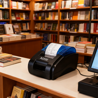 AIXW Precio Barato 58mm POS Impresora Térmica de Recibos con Bluetooth 3 Pulgadas para Supermercado Restaurante