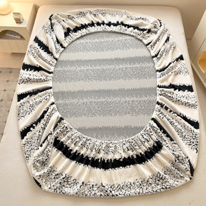 Premium Winter Jacquard Bedding Set Thickened Mattress Protector Cozy Milk Velvet <strong>Fitted</strong> <strong>Sheet</strong> Bed Cover - Product Image 5