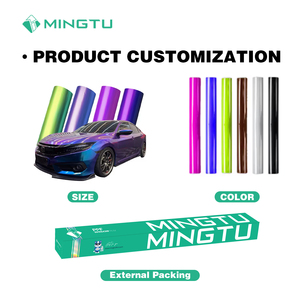 Film vinyle PPF autocollant rouge et noir pour voiture, PVC changeant de couleur, anti-sable, anti-rayures, anti-UV pour carrosserie complète - Product Image 5