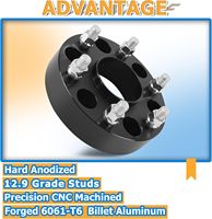 Entretoises et adaptateurs de roue en acier 6x135 à 6x135 centrées sur le moyeu, 6 trous, pour F150 et Expedition 2015-2025 (1,5 po/38 mm)