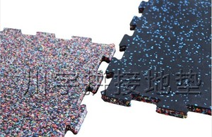 15mm lồng vào nhau thảm sàn bọ<span class=keywords><strong>t</strong></span> với cao su hàng đầu cho phòng <span class=keywords><strong>t</strong></span>ập thể dục và nhà để xe sàn-Câu Đố Thiế<span class=keywords><strong>t</strong></span> kế thảm cao su - Product Image 2