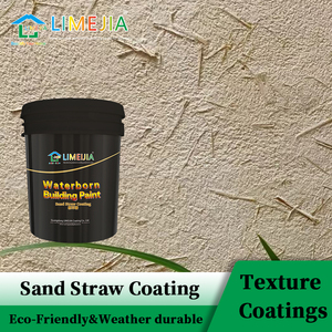 Sand Straw Coating Straw Texture Paint Stain Resistant Easy Application Breathable Limejia for Villas Hotels Schools Wholesale - Product Image 1