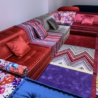 Canapé Mahjong au design arabe moderne personnalisable Majlis traditionnel pour meubles de salon pour hôtels villas-Maghribi