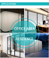 Selbstklebende PDLC Smart Film Rolle Innovativer PDLC Frost Klar Tönungsfilm mit Frosted Switch Smart Glasfolie Fensterfolie Rolle