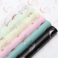 Papier d'emballage floral Translucide DIY Imperméable pour Emballage Cadeau Matériel Floral Déesse de la Lune