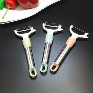 Éplucheur de légumes de qualité supérieure Syh399 en gros, couteau à éplucher les pommes de terre et les carottes, outil à fruits à long manche - Product Image 4