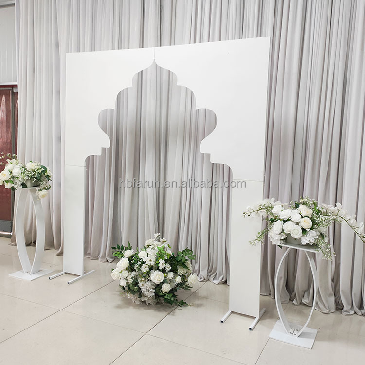 FURUN Factory Direct White Metal Backdrop