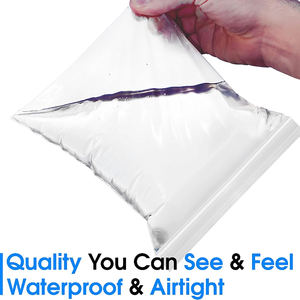 100 pcs/<span class=keywords><strong>lot</strong></span> bijoux transparents de haute qualité sac à fermeture éclair <span class=keywords><strong>en</strong></span> plastique épaissi bijoux transparents grand sac de rangement à fermeture éclair - Product Image 6