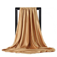 Hijab en polyester chiffon froissé brillant et extensible pour femme, doux, léger, respirant, foulard musulman en soie avec bords élégants