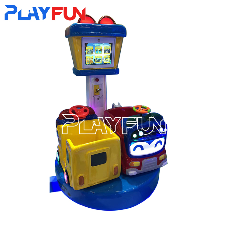 Playfun Smart and Cute Design Gogo Beep 2 Players Kiddie Ride Kiddie Swing Carnival Ride