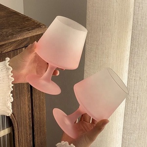 Français Gradient Rose Gobelet Givré Grand Vin <span class=keywords><strong>Champagne</strong></span> Verre Verres À Cocktail Pour Mariage Restaurant Hôtel - Product Image 3