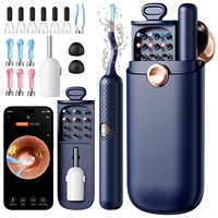 OEM ODM Nettoyeur d'oreilles visuel sans fil intelligent avec caméra otoscope numérique et contrôle par application pour soins personnels