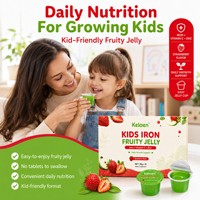 Suplemento Dietético Infantil Iron Fruity Jelly de Fresa con Vitamina C y Zinc, 35g x 10 Vasos para Niños