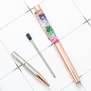 Venta Directa de Fábrica, Serie de Flores Inmortales, Bolígrafo Publicitario de Metal Hecho a Mano para Promoción - Product Image 4