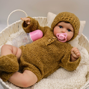 Muñeca Reborn Realista <span class=keywords><strong>de</strong></span> 50 cm (20'') con Cuerpo <span class=keywords><strong>de</strong></span> Silicona y Vinilo, Piel Pintada en 3D, Muñecas Bebé Reborn Realistas para Niñas - Product Image 3