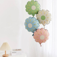 Nouveaux ballons en aluminium élégants ; accessoires de photographie en extérieur avec des motifs de tournesols pour les fêtes d'anniversaire des enfants.