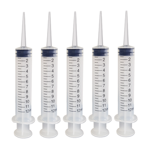 ไซริงค์พลาสติก 12ml แบบใช้แล้วทิ้ง ปลายโค้งและตรง ไม่มีเข็ม พร้อมสเกล สำหรับป้อนยาตว์เลี้ยง งานฝีมือ เติมกาว น้ำมัน - Product Image 2