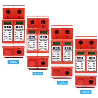 Módulo de Protección contra Rayos Monofásico AC220V al por Mayor, Protector contra Sobretensiones 20KA/40KA/60KA/80KA, Límite de Voltaje AC385V 25ns