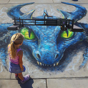 Imprimante de marquage mural à jet d'encre élégante avec encre UV Résolution 600dpi Nouvelle condition-pour concevoir l'art mural et l'embellissement - Product Image 3