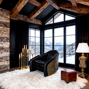 <span class=keywords><strong>Fauteuil</strong></span> <span class=keywords><strong>Aviateur</strong></span> en Cuir Véritable de Luxe, Style Industriel Rétro Antique avec Structure en Laiton Métallique, <span class=keywords><strong>Fauteuil</strong></span> <span class=keywords><strong>Noir</strong></span> pour Salon - Product Image 5