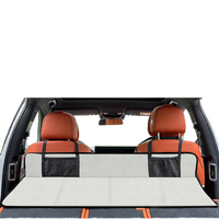 Planche d'extension pliable pour siège arrière avec protection d'appuie-tête et matelas non gonflable – Organisateur de voyage et de camping