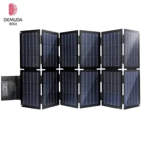 DEMUDA 100 वाट 12 प्लेटें यौगिक सेट अप लचीला तह सौर पैनल